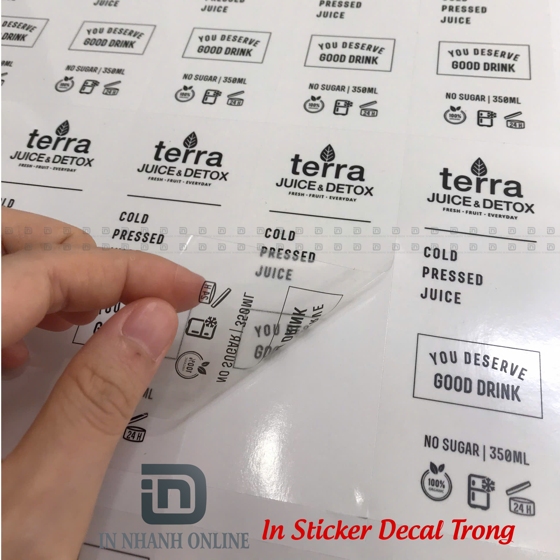 In Tem Nhãn Sticker Decal Trong Tại Thế Giới In Nhanh Online