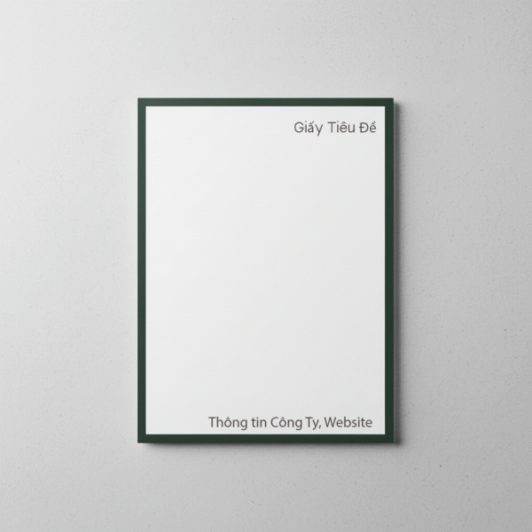In Giấy Tiêu Để Letterhead Tại Thế Giới In Nhanh Online